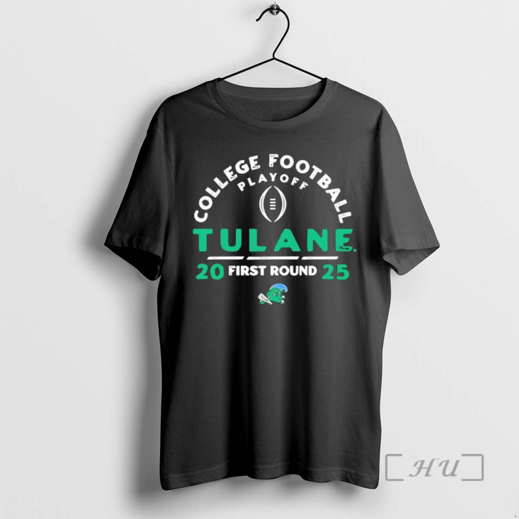 Officials Tulane Green Wave College Football Playoff 2025 26 First Round Premium T Shirts Sweater
