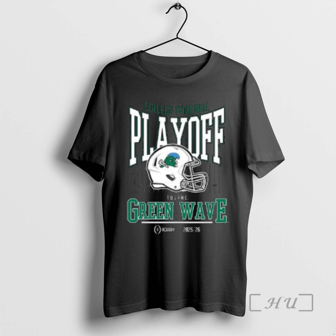 Officials Tulane Green Wave College Football Playoff Helmet 2025 Circle Black Premium T Shirts Sweater