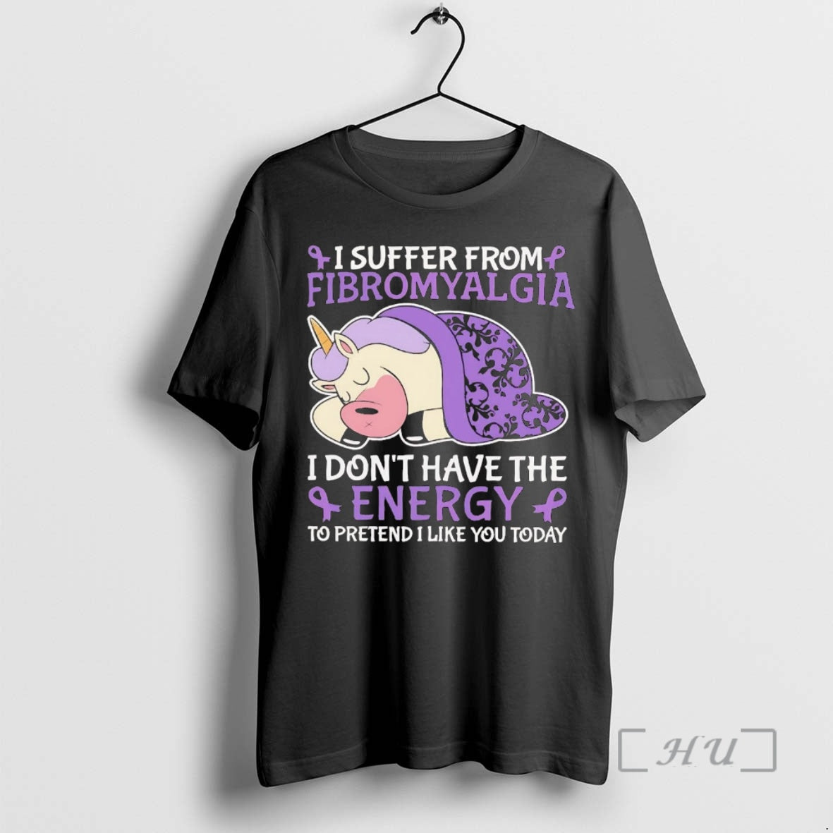 Officials Unicorn I Suffer From Fibromyalgia I Dont Have The Energy Premium T Shirts Sweater