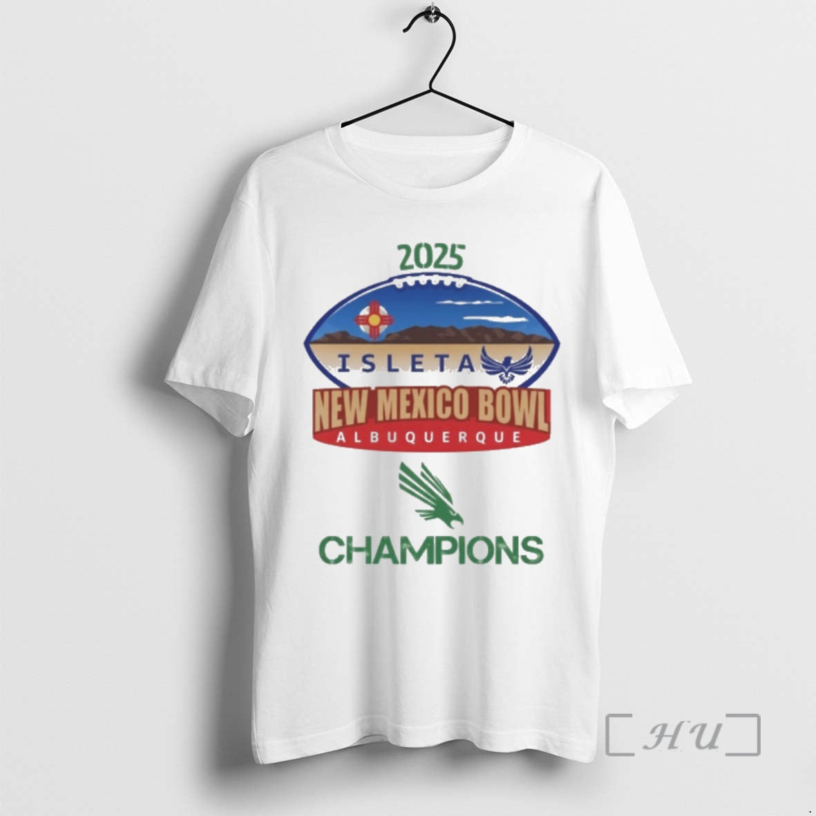 Officials Unt North Texas Mean Green 2025 Isleta New Mexico Bowl Champions Premium T Shirts