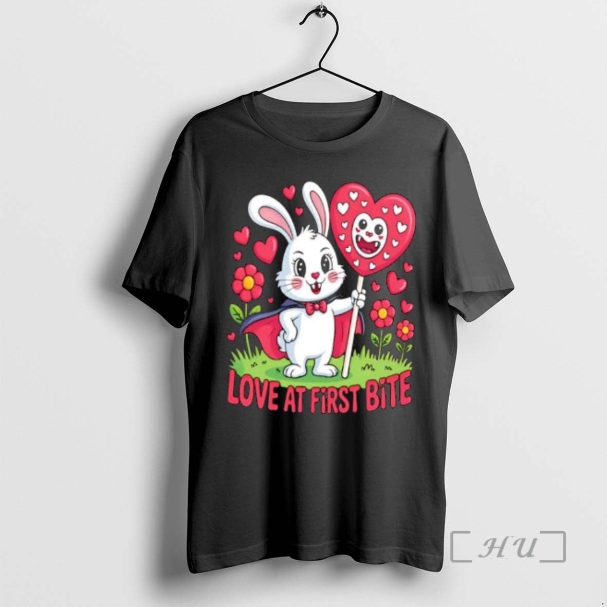Officials Vampire Love At First Bite Adorable Vampire Bunny Romance Cute Premium T Shirts Sweater