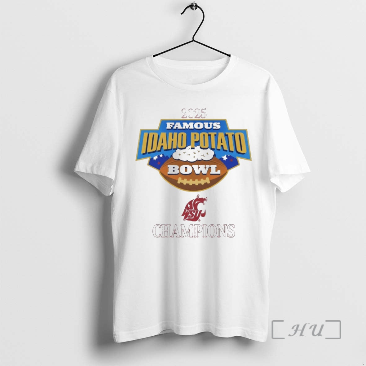 Officials Wsu Washington State Cougars 2025 Famous Idaho Potato Bowl Champions Premium T Shirts Sweater