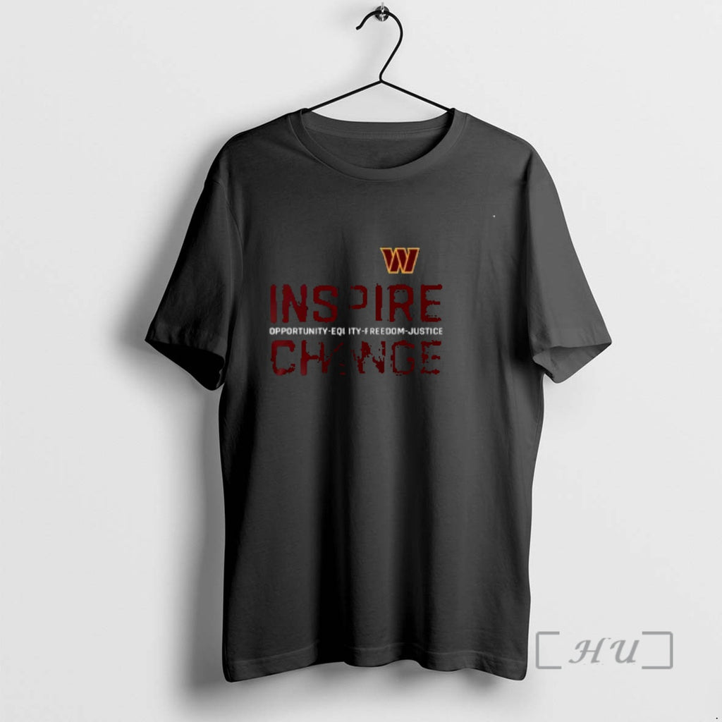 Officials Washington Commanders Inspire Change Opportunity Equity Freedom Justice Circle Black Premium T Shirts Sweater