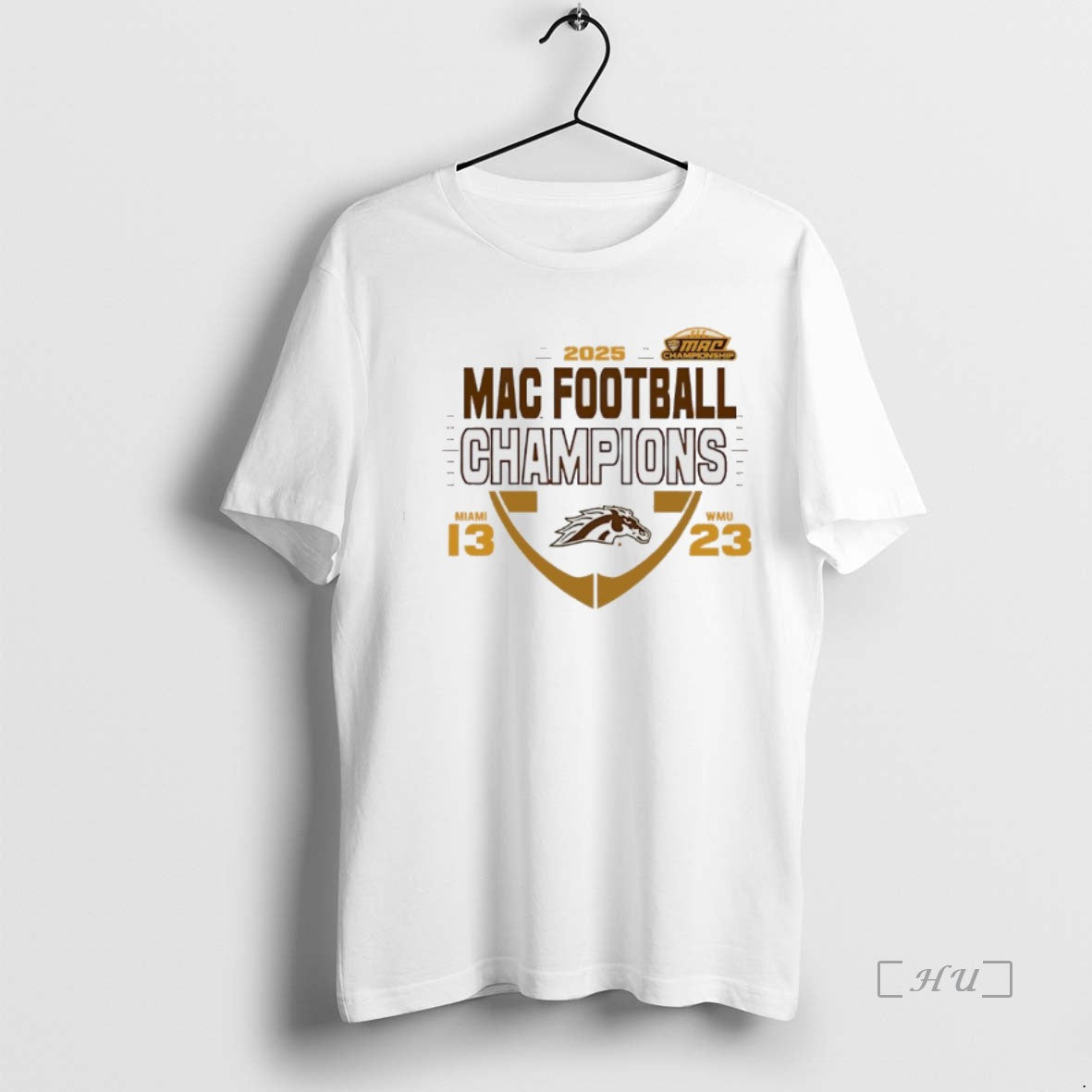 Officials Western Michigan Broncos 2025 Mac Football Champions 13 23 Score Premium T Shirts Sweater
