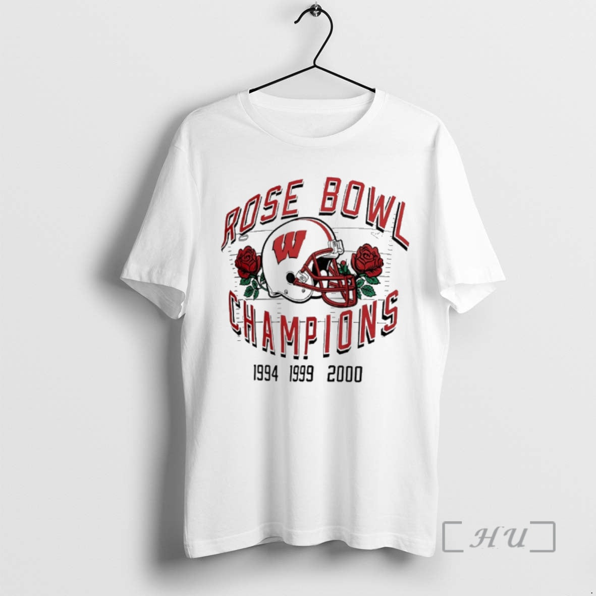 Officials Wisconsin Badgers 1994 1999 2000 Rose Bowl Champions 3 Time Premium T Shirts Sweater