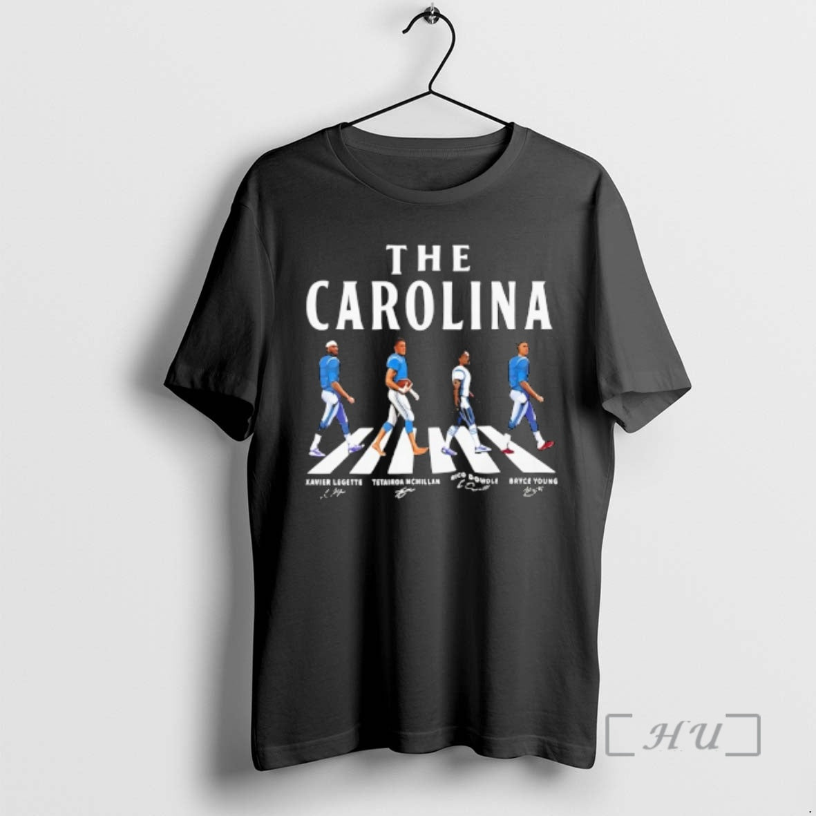 Officials Xavier Legette Tetairoa Mcmillan Rico Dowdle Bryce Young In The Carolina Panthers Road Premium