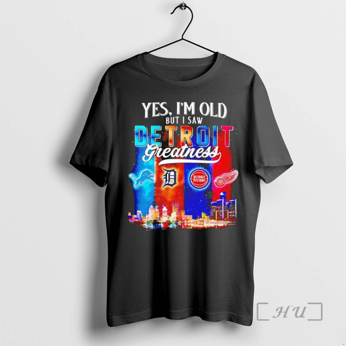 Officials Yes Im Old But I Saw Detroit Sports Teams Greatness Chriast Premium T Shirts