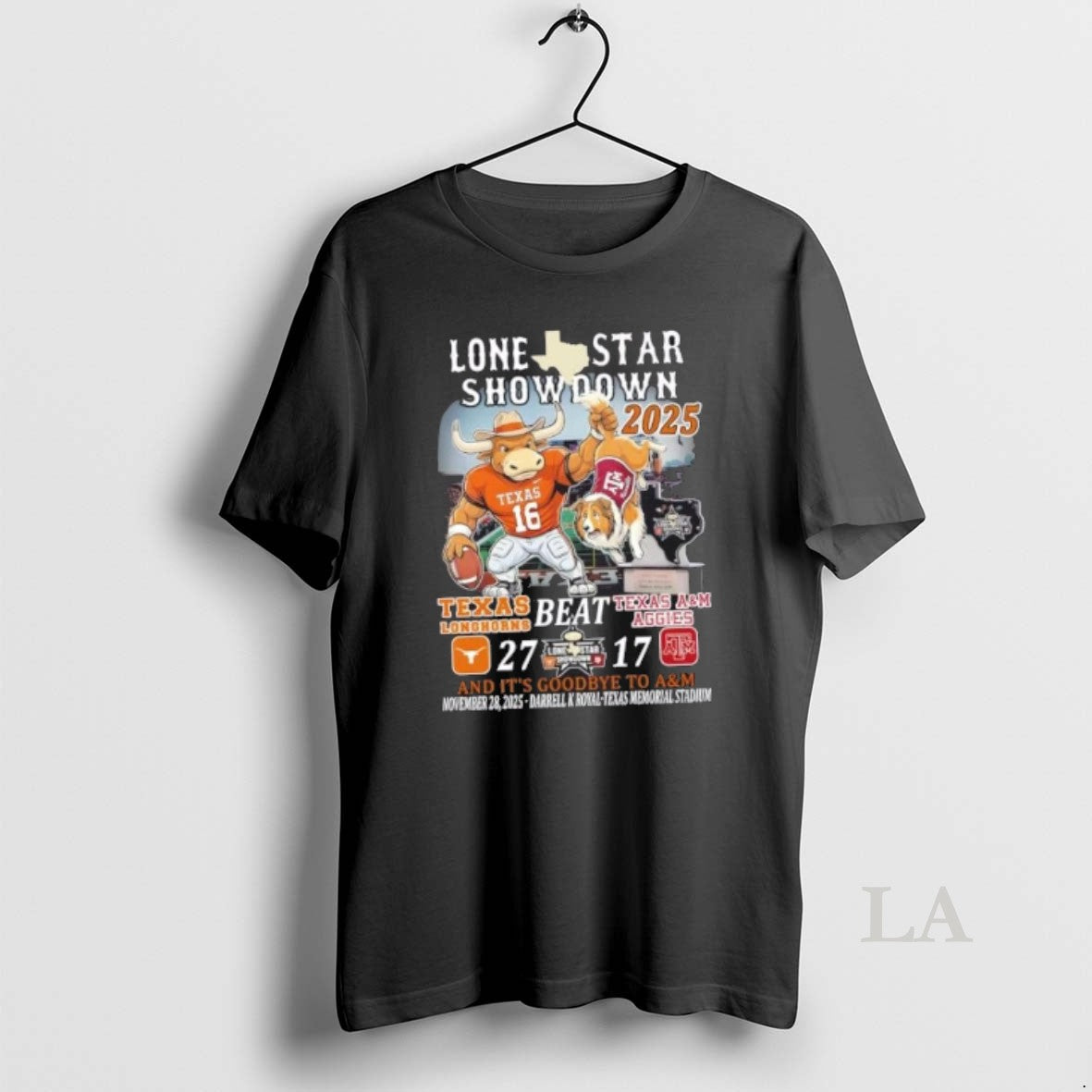 Original 2025 Lone Star Showdown Texas Longhorns Beat Texas Am Aggies Darrell K Royal Texas