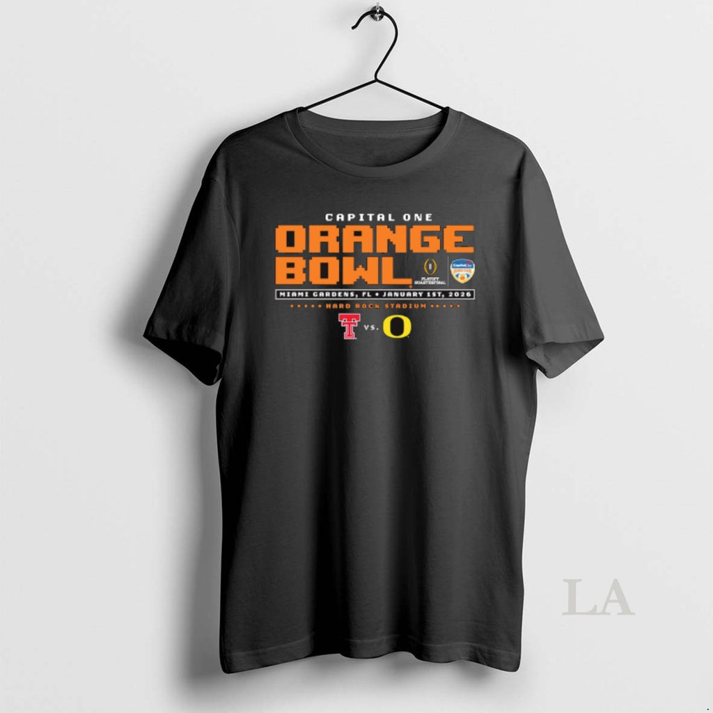 Original Capital One Orange Bowl Jan 1 2026 Texas Tech Vs Oregon Hard Rock Stadium