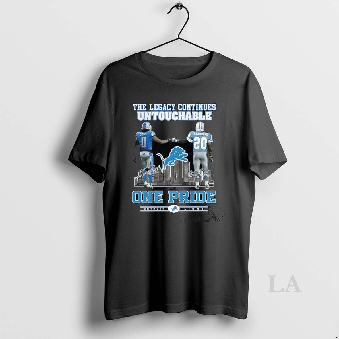 Original Gibbs And Sanders Detroit Lions One Pride The Legacy Continues Untouchable 2025