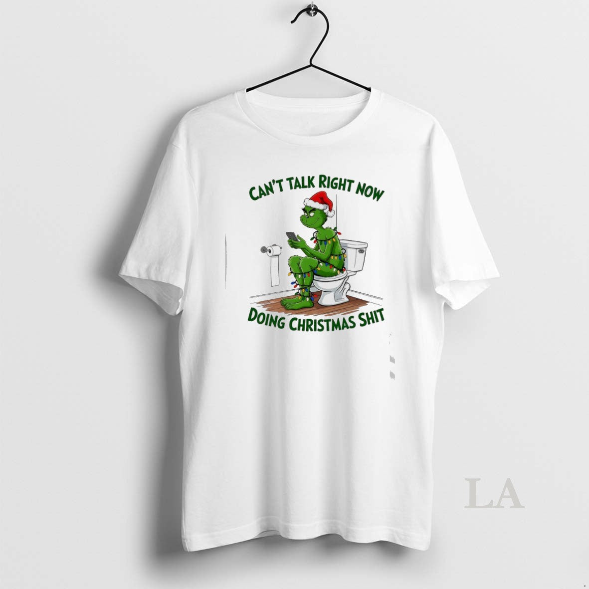 Original Grinch On Toilet Cant Talk Right Now Doing Christmas Shit