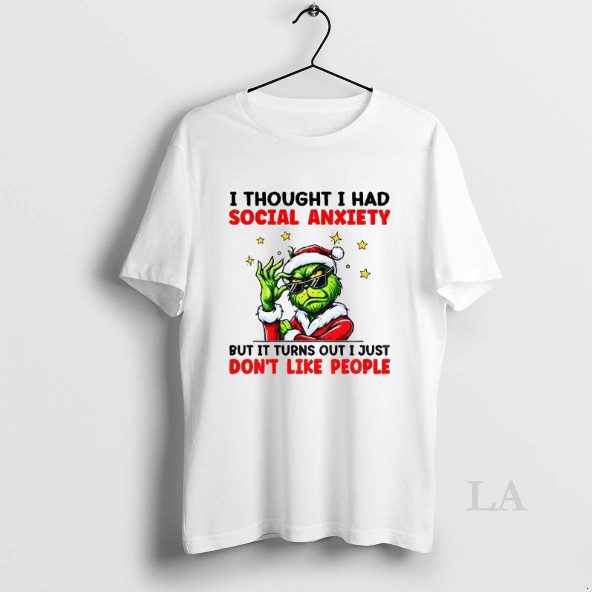 Original Grinch Santa I Thought I Had Social Anxiety But It Turns Out I Just