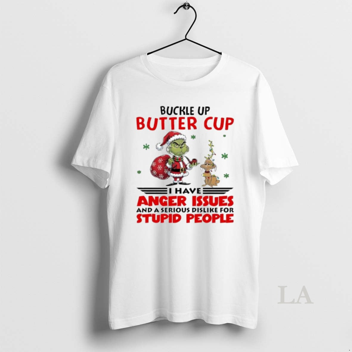 Original Grinch And Dog Max Buckle Up Butter Cup