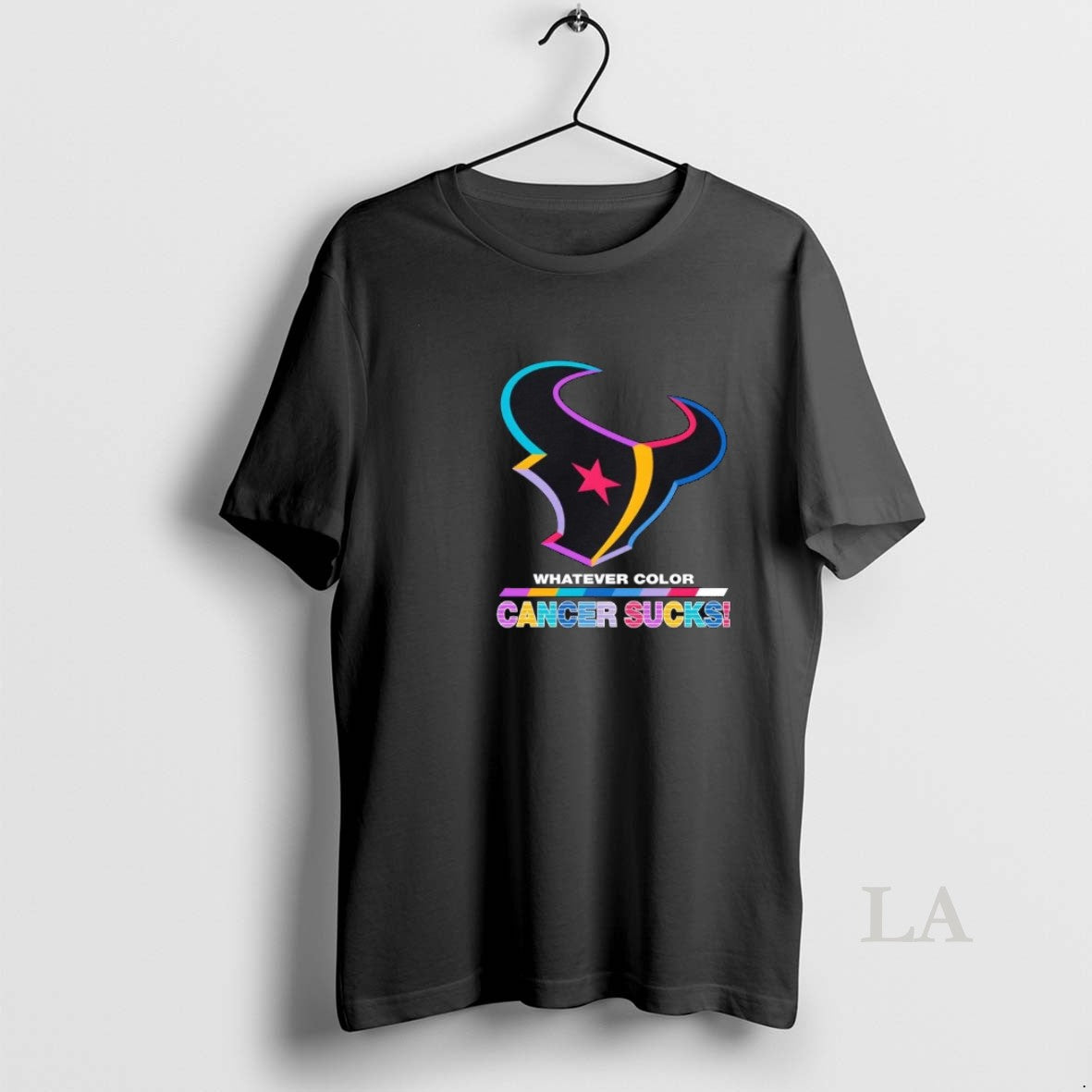 Original Houston Texans Football Whatever Color Cancer Sucks Logo Colors