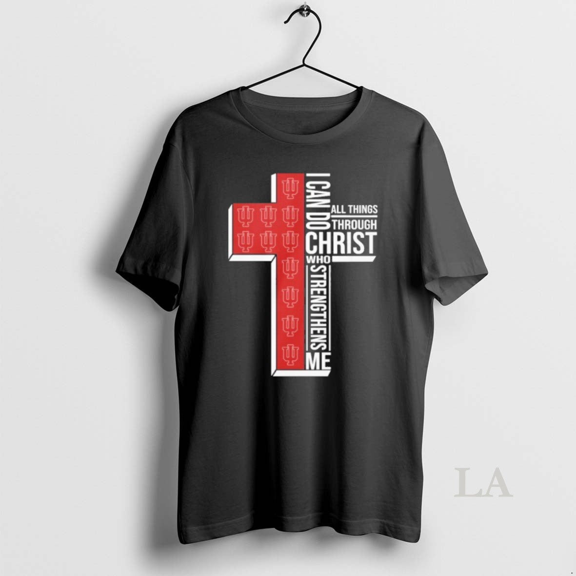 Original Indiana Basketball Logo I Can Do All Things Through Christ Who Strengthens Me
