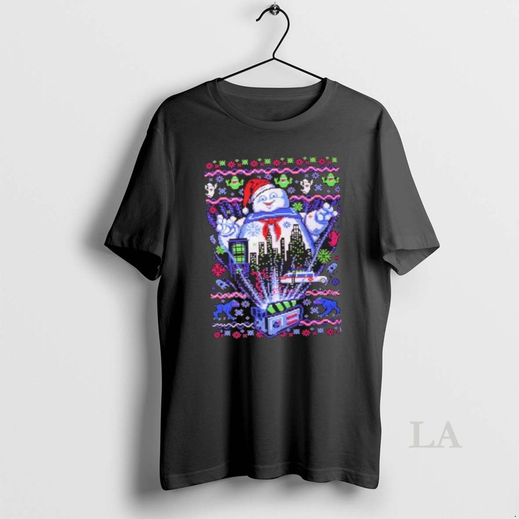 Original Marshmallow Man Ugly Christmas Pixel Art