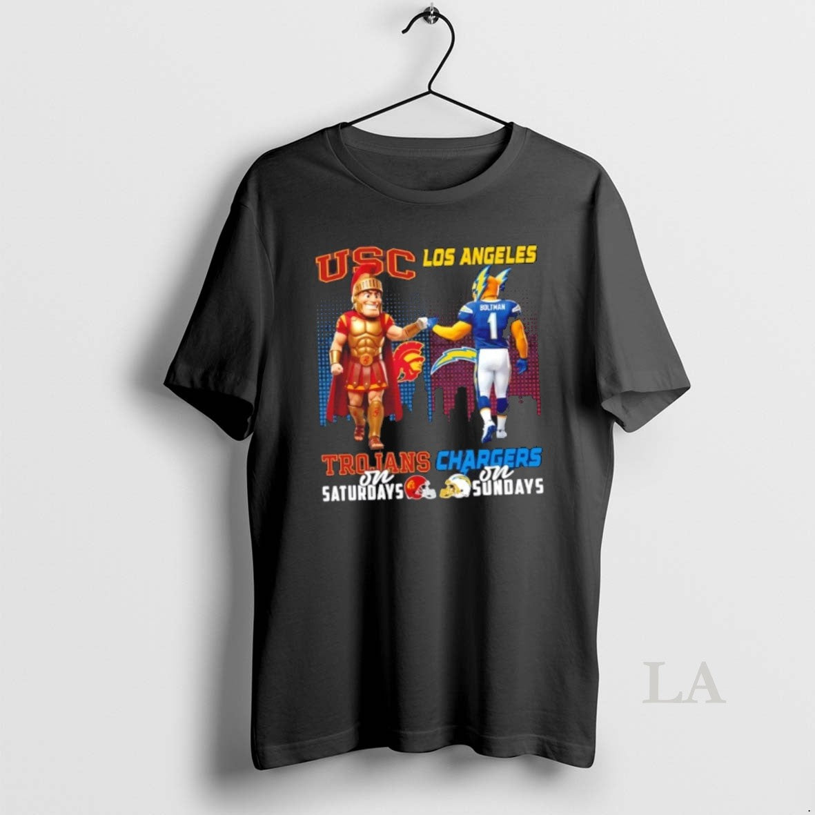 Original Mascots Usc Trojans On Saturdays X Los Angeles Chargers On Sundays Skyline