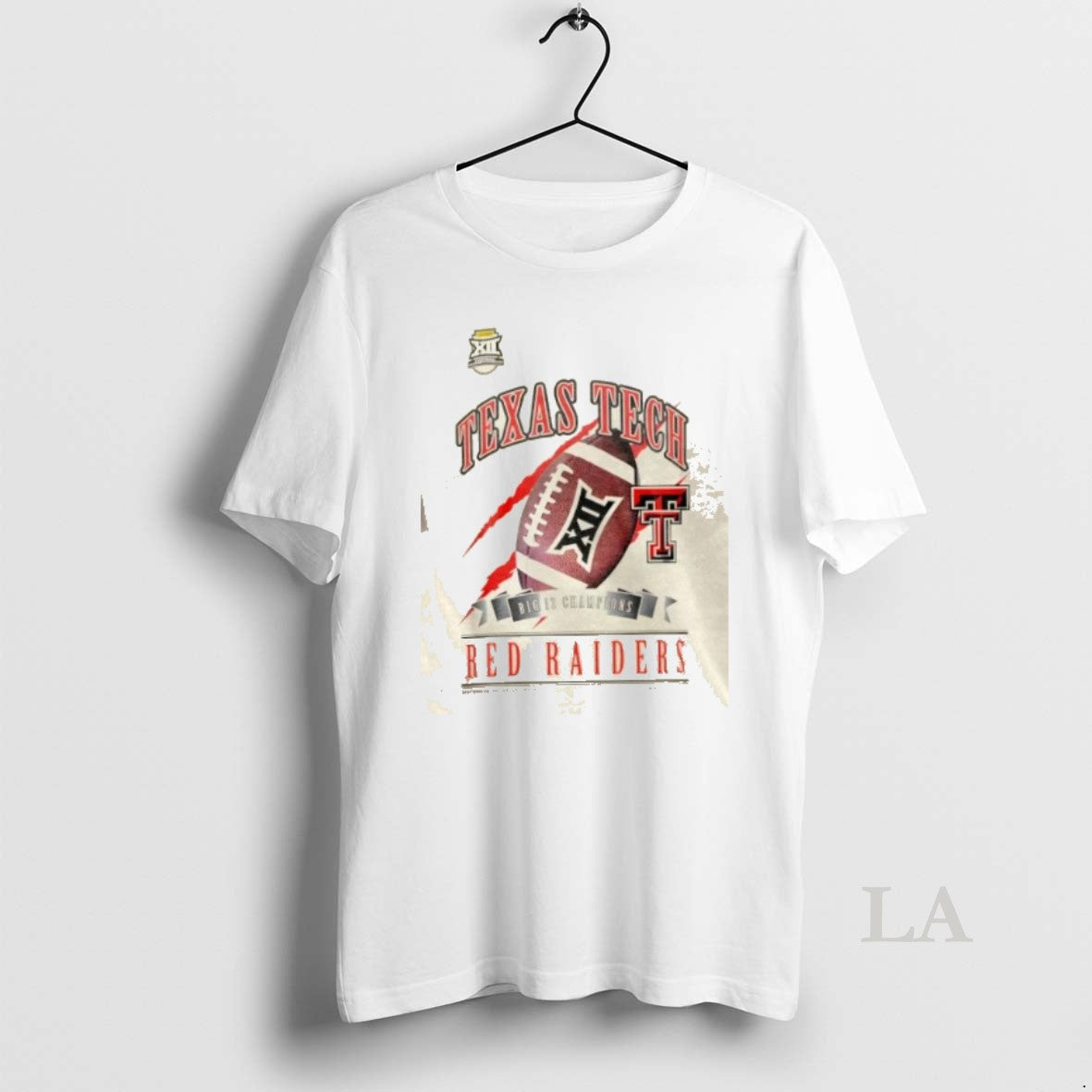 Original New Era White Texas Tech Red Raiders 2025 Big 12 Football Champions Locker Room