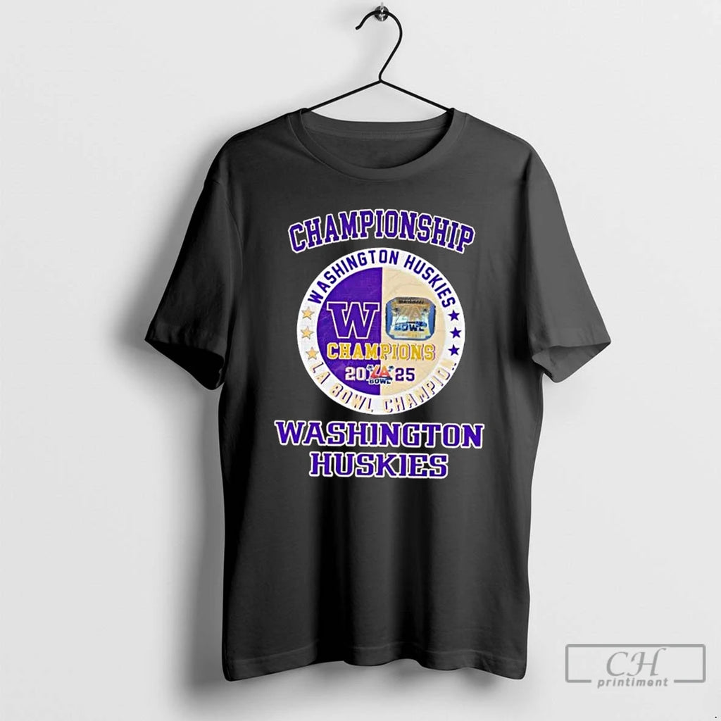 Premium 2025 Championship Washington Huskies La Bowl