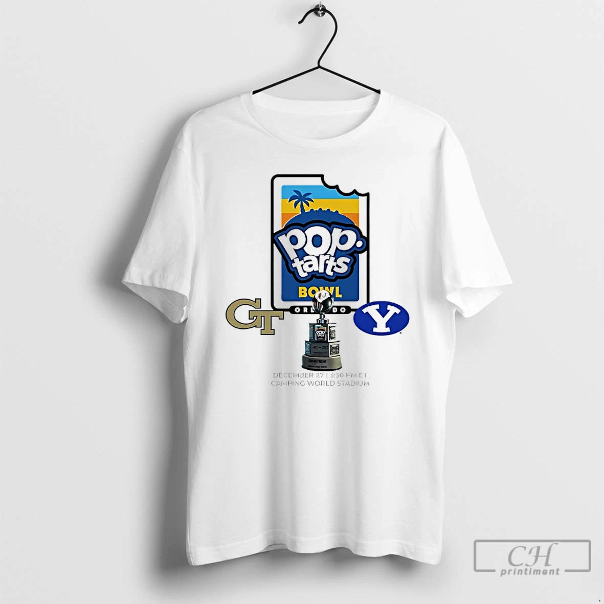 Premium Byu Cougars Vs Georgia Tech Yellow Jackets 2025 Pop Tarts Bowl T Shirts Sweater