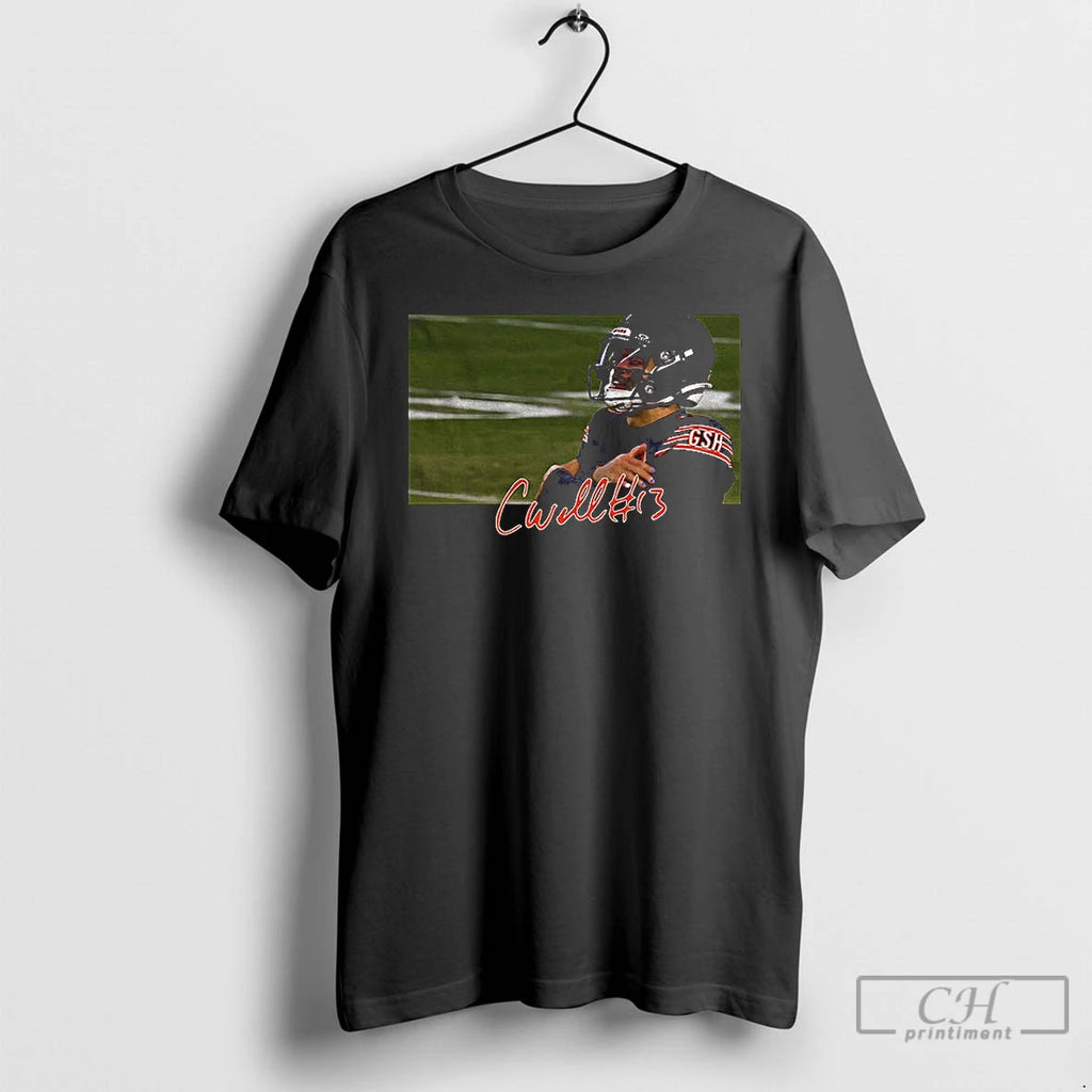Premium Caleb Williams Cold Celebration Chicago Football Photo