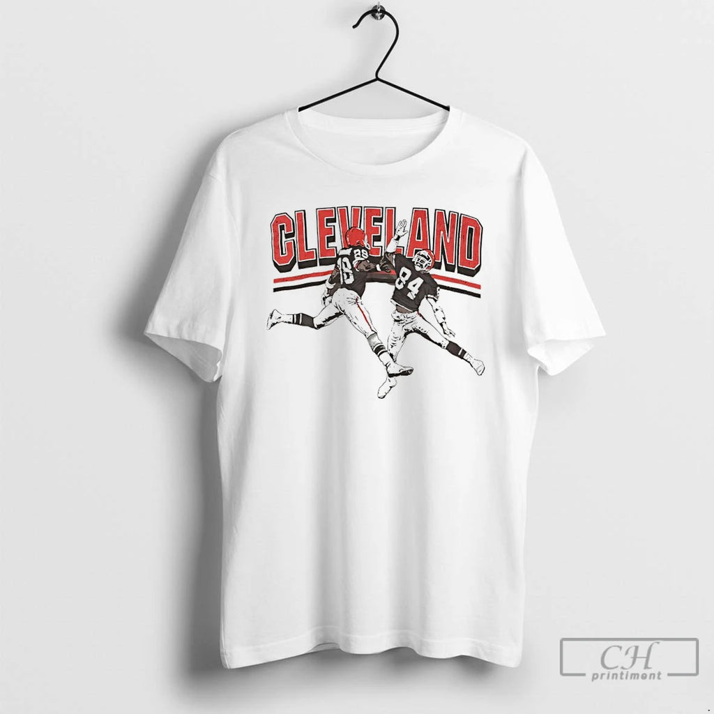 Premium Cleveland Browns Football Player High Five
