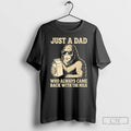 Premium Dad Bigfoot Just A Dad Who Always Came Back With Milk T Shirts Sweater
