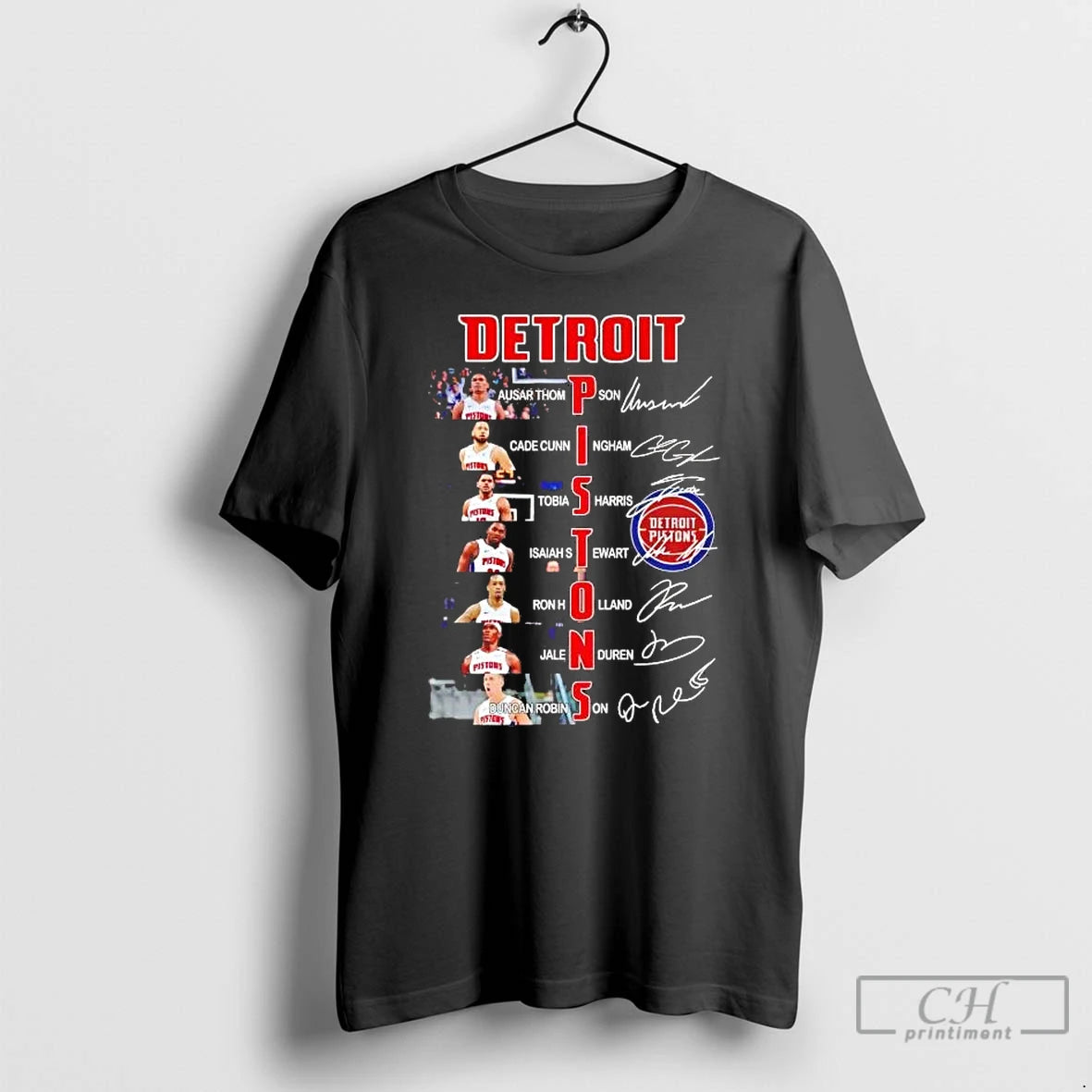 Premium Detroit Pistons Team Players Names And Signatures