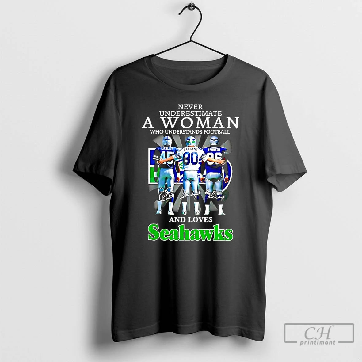 Premium Easley X Largent X Kennedy Never Underestimate A Woman Who Understands Football And Loves