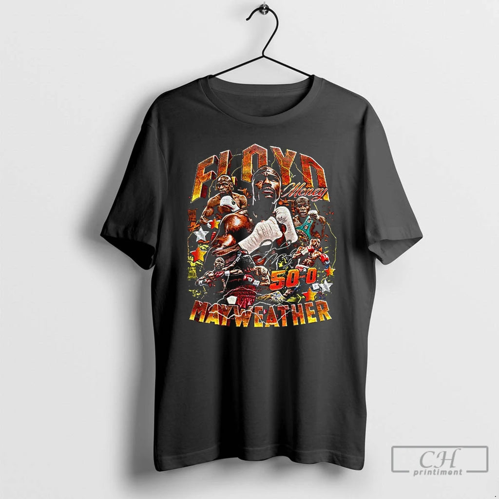 Premium Floyd Mayweather Jr Money 50 0 Boxing Graphic Vintage