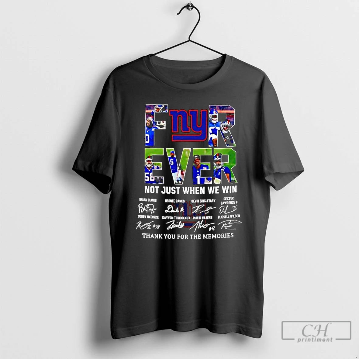 Premium Forever Fan New York Giants Football Not Just When We Win Signatures T Shirts