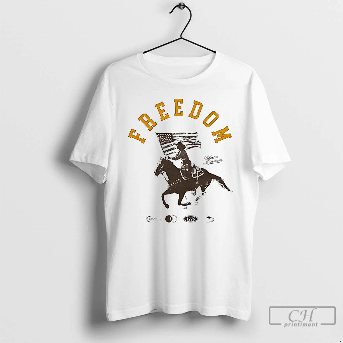 Premium Freedom Horse Cowboy Vintage