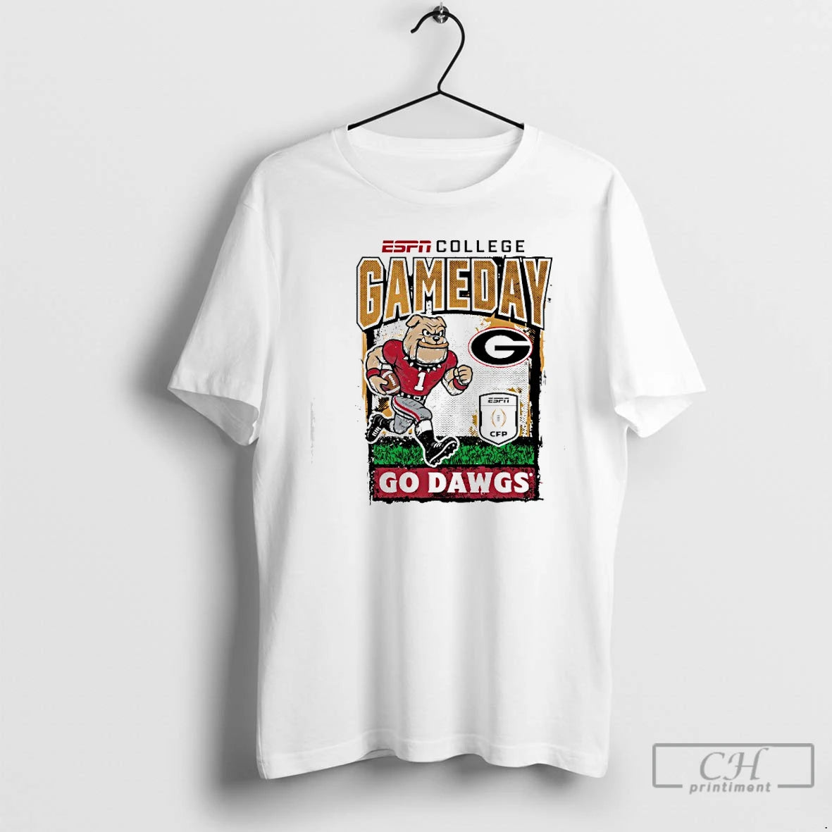 Premium Georgia Bulldogs Mascot Espn College Gameday 2025 2026 College Football Playoff T Shirts Sweater