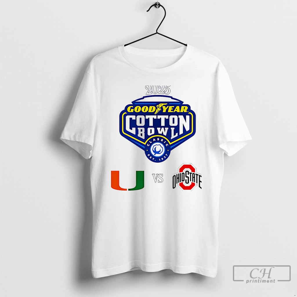 Premium Goodyear Cotton Bowl Cfp Quarterfinals 2026 Miami Vs Ohio State