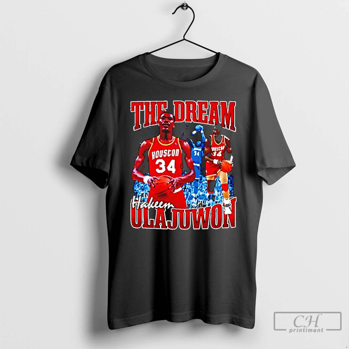 Premium Hakeem Olajuwon The Dream Basketball Legend Signature Vintage