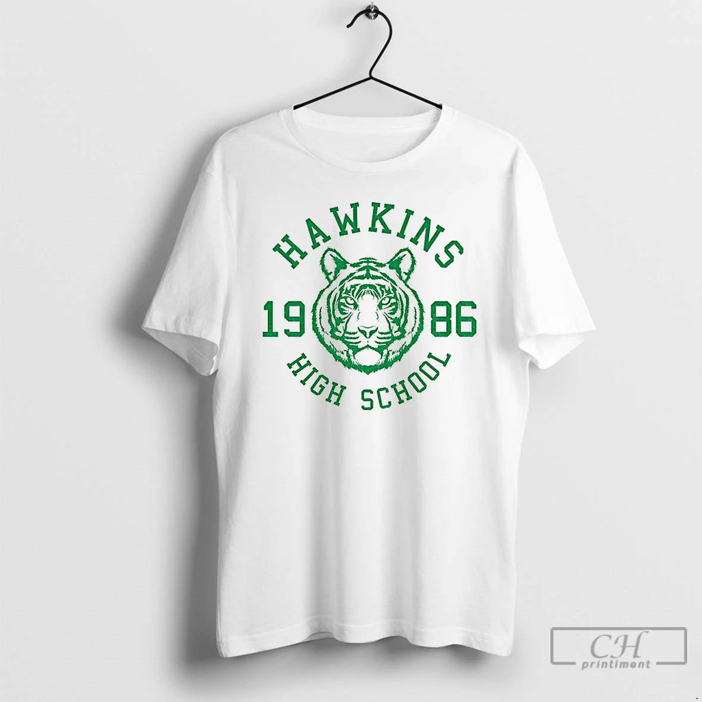 Premium Hawkins High School 1986 Tiger Retro Logo