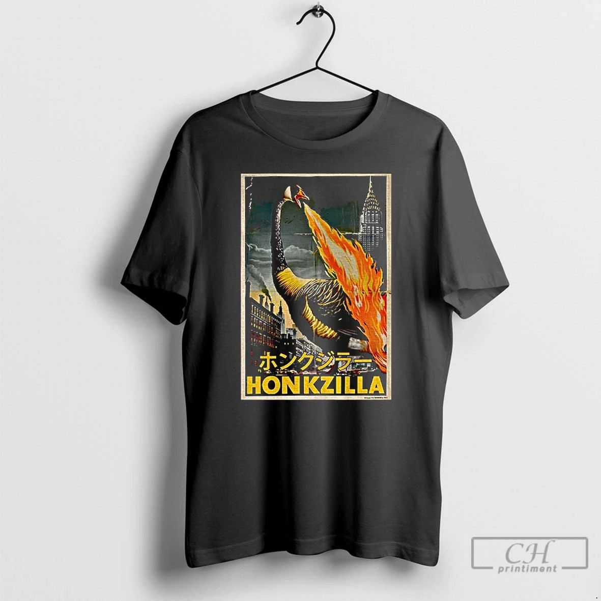 Premium Honkzilla Goose Retro Japanese Movie