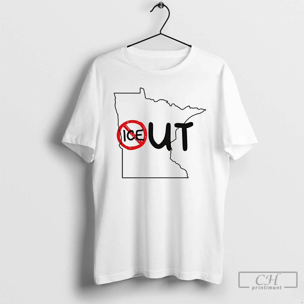 Premium Humorous Ice Out Minnesota Ice Map