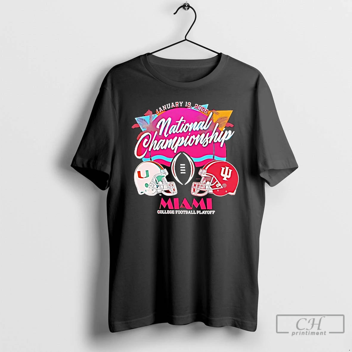 Premium Indiana Vs Miami 2026 Cfp National Championship Bound Sunset