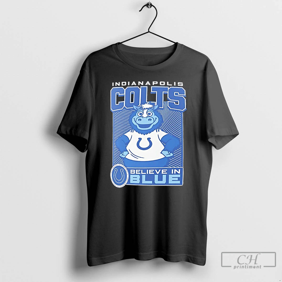 Premium Indianapolis Colts Mascot Believe In Blue