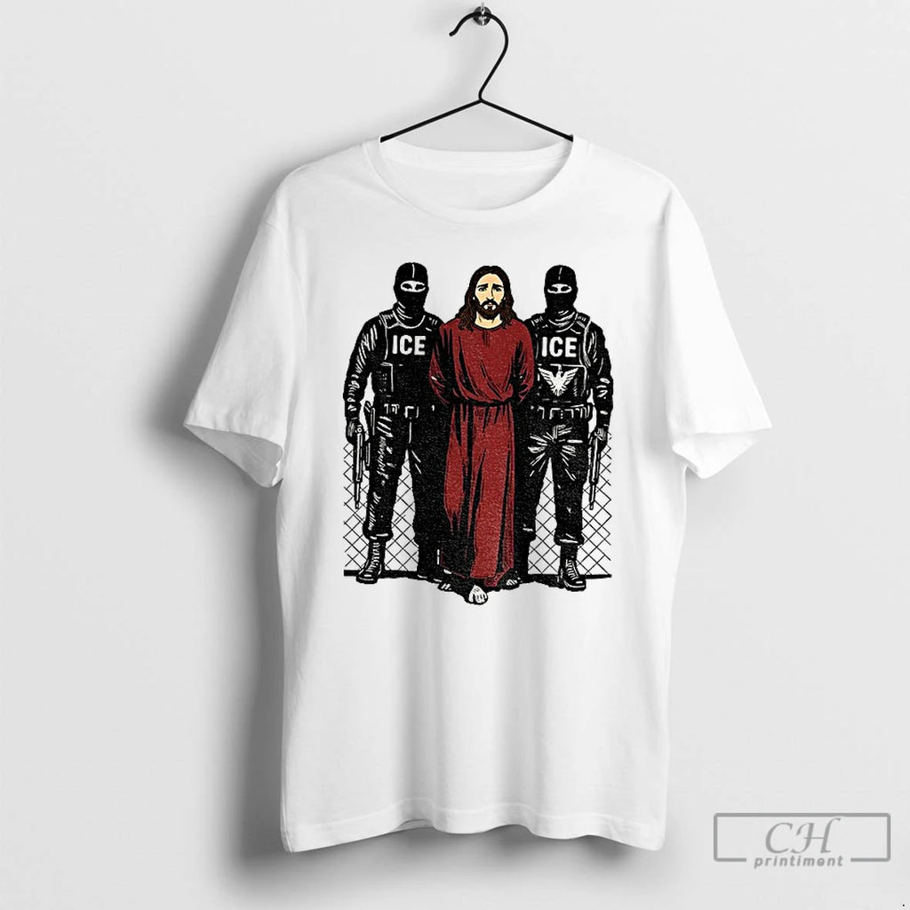 Premium Jesus Arrested By Ice Anti Ice Political Christian Protest