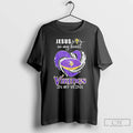 Premium Jesus In My Heart Minnesota Vikings In My Veins Diamond Heart T Shirts Sweater