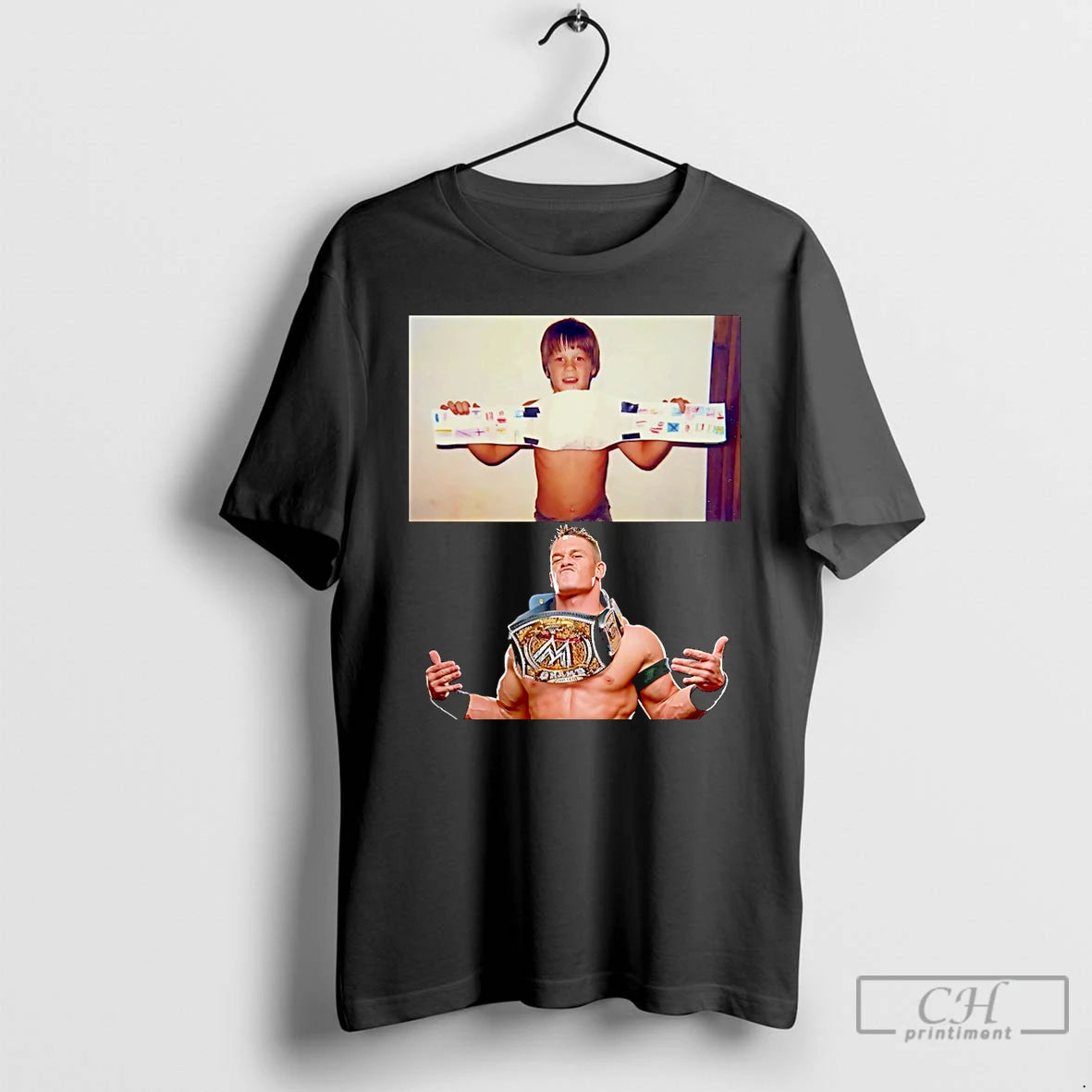 Premium John Cena As A Child And Now Christmas