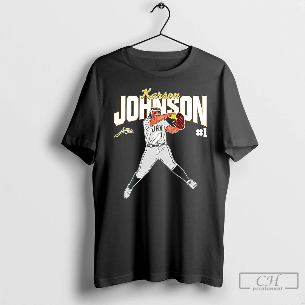 Premium Karson Johnson Jacksonville Softball Ncaa Legends Caricature