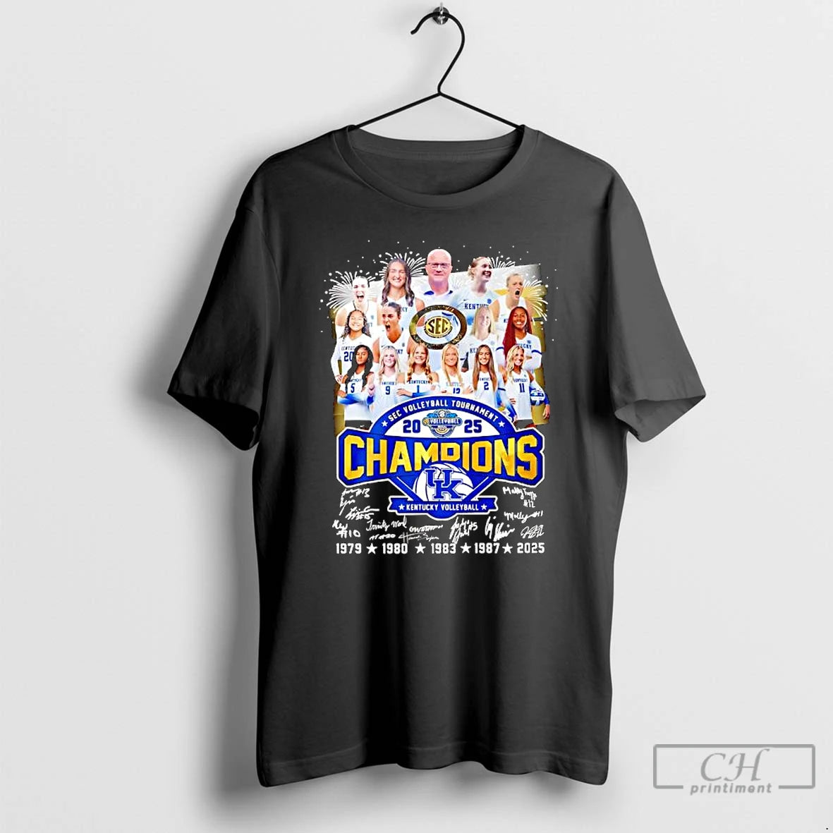 Premium Kentucky Wildcats Sec Volleyball Tournament 2025 Champions Signatures Seasons