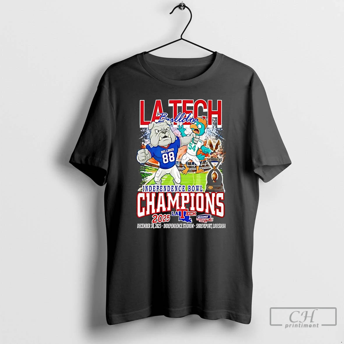 Premium Louisiana Tech Bulldogs Independence Bowl Champions 2025 Mascot