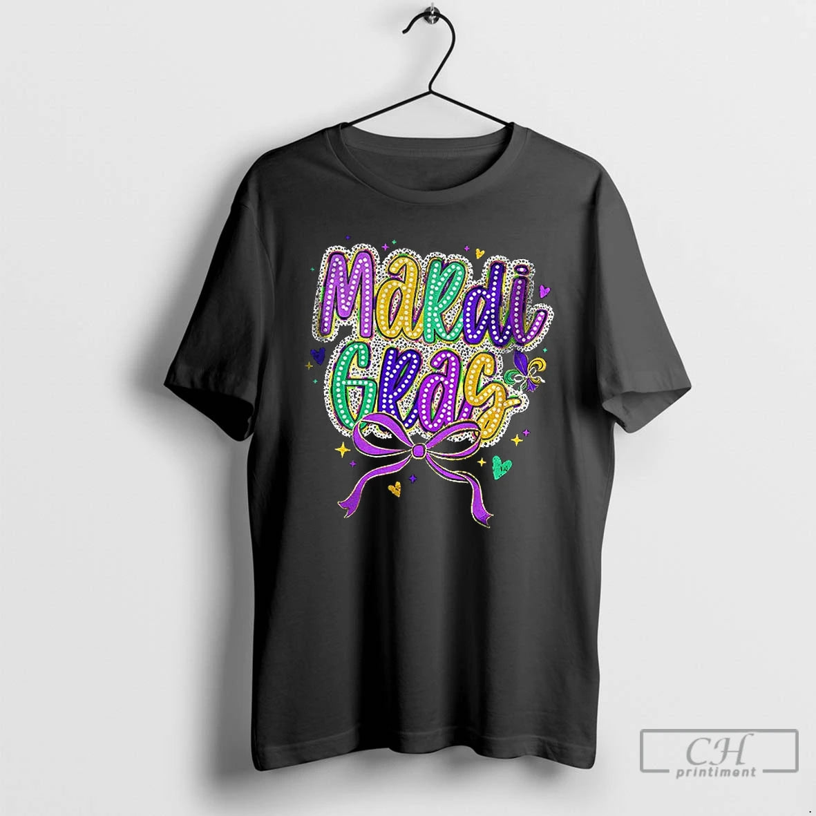 Premium Mardi Gras Coquette Bow