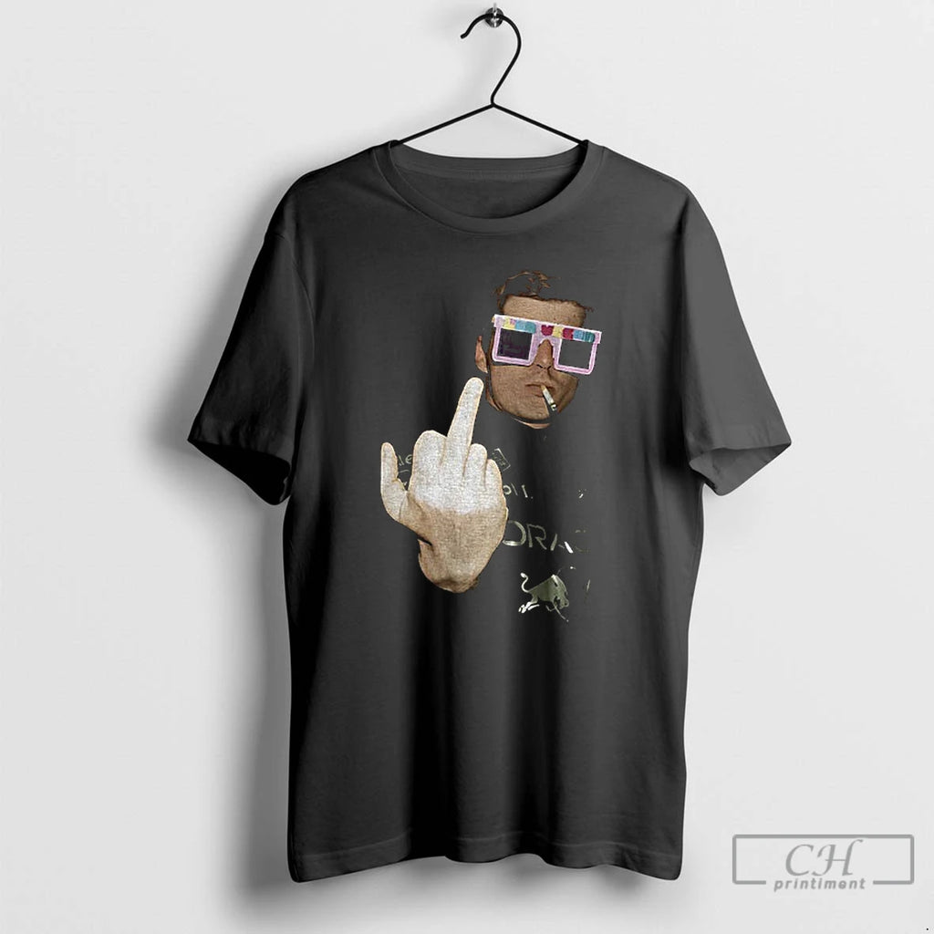 Premium Max Verstappen Smoking Middle Finger Formula One Las Vegas Gp 2025 T Shirts Sweater