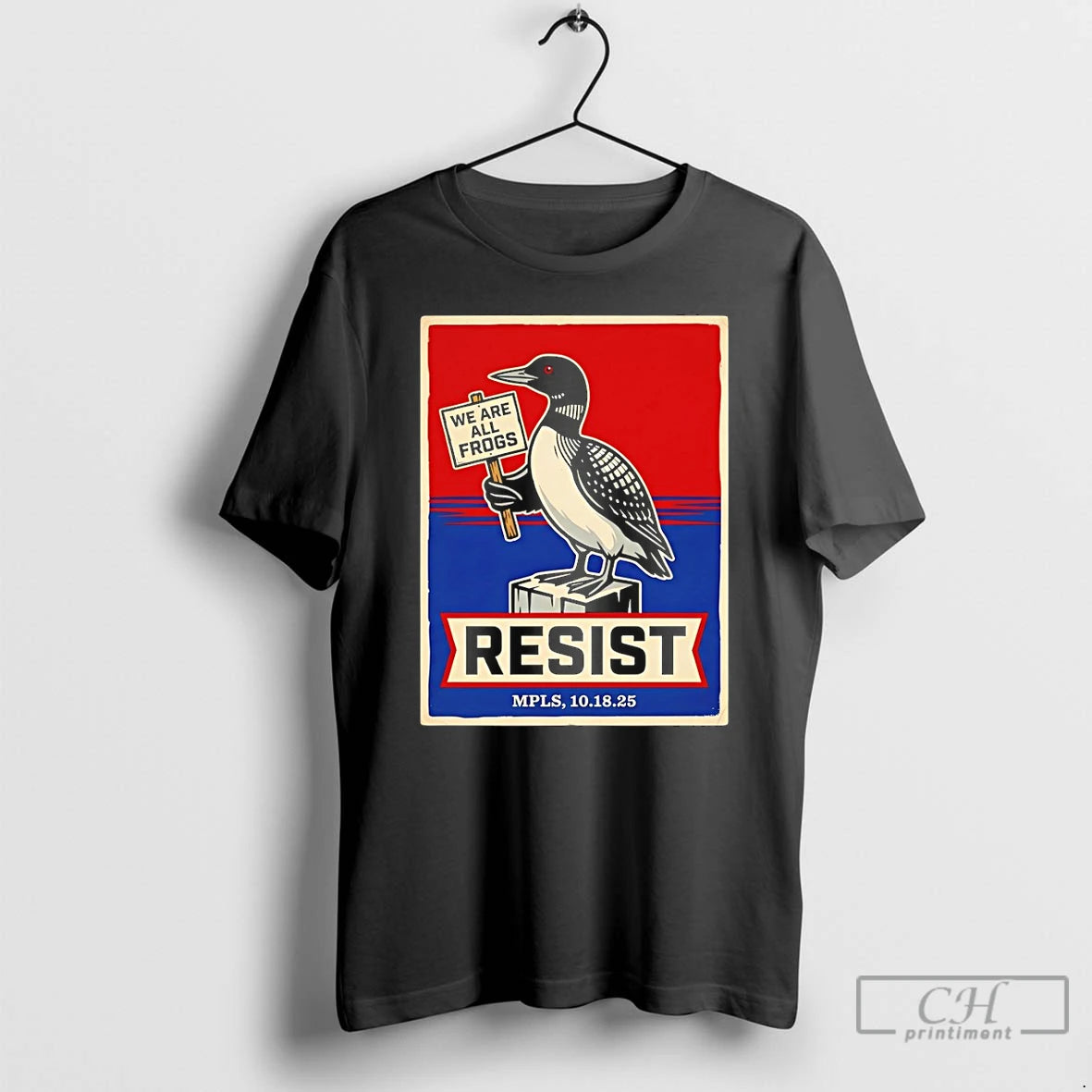 Premium Minnesota Loon Resist We Are All Frogs Political Protest