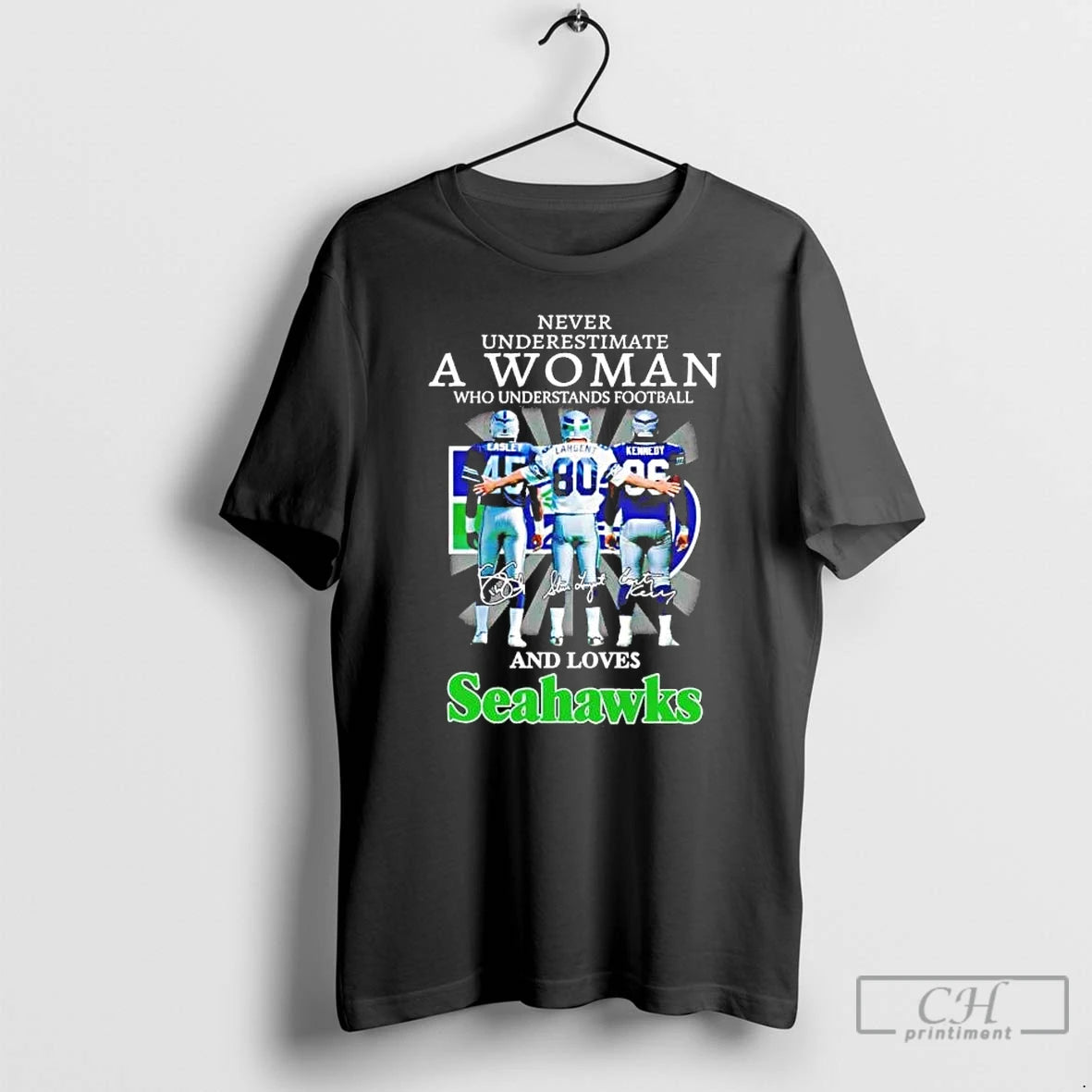 Premium Never Underestimate A Woman Who Understands Football And Loves Seahawks Players T Shirts Sweater